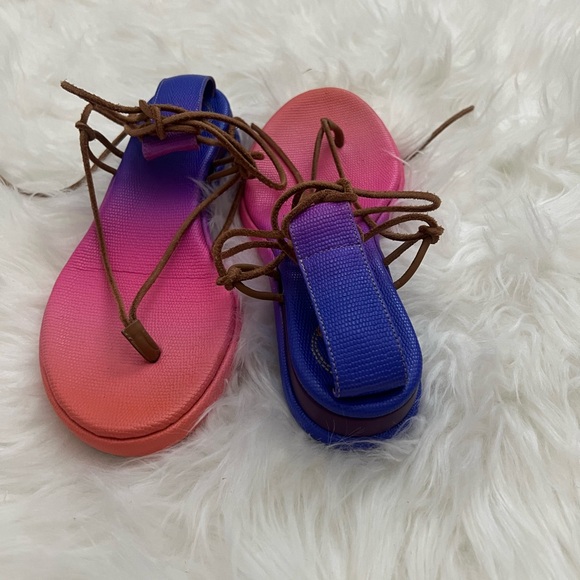 Chloé WaveDegrade Leather Sandals - Picture 4 of 5